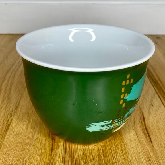 Starbucks Christmas Tree Mug Green 2014 Coffee Cup 14 oz Drinkware - Picture 6 of 11